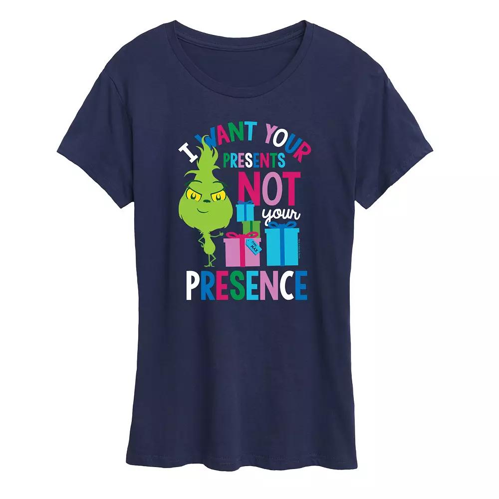 Women's Dr. Seuss Little Grinch Presents Graphic Tee, Girl's,  Product Image