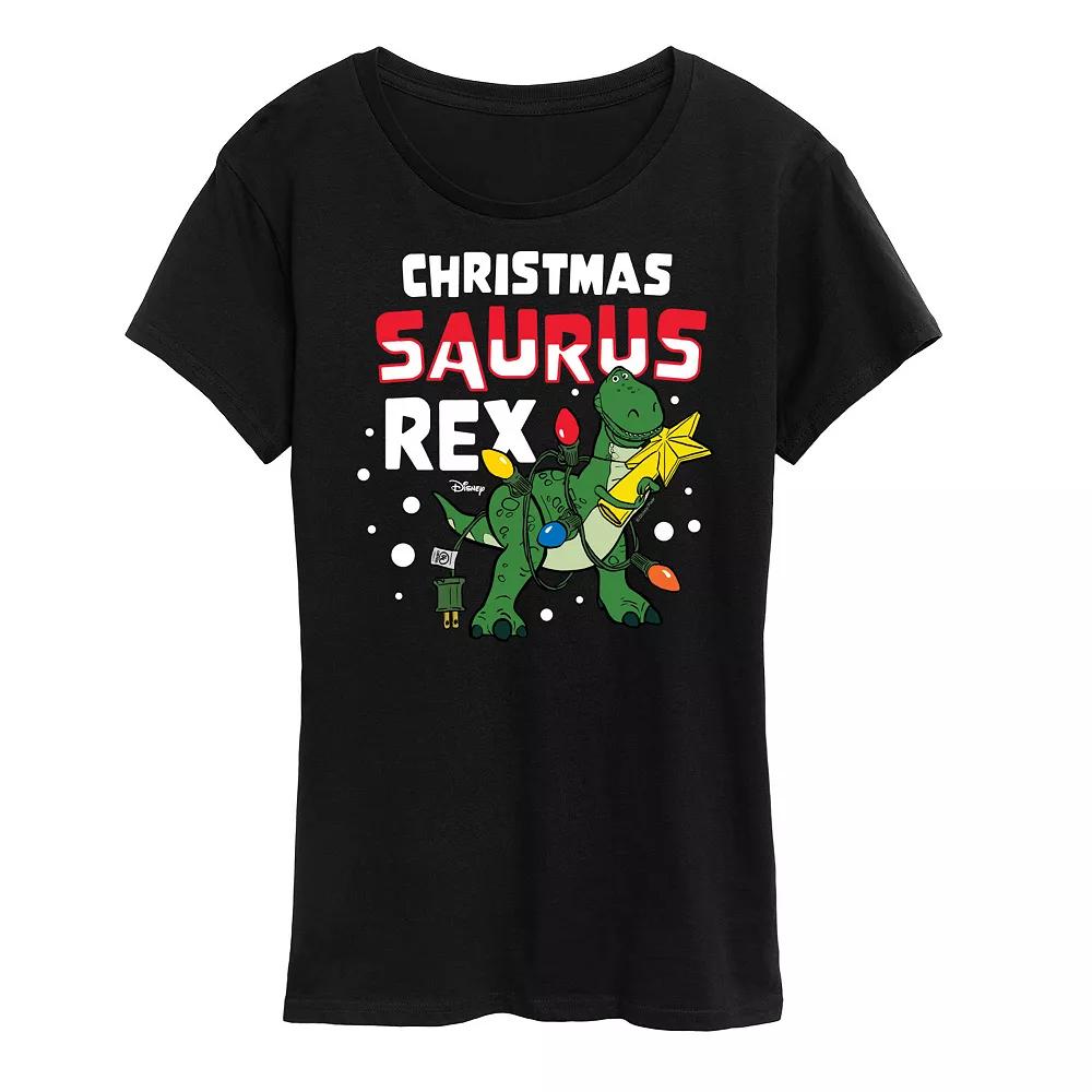 Disney / Pixar's Toy Story Women's Christmas Saurus Rex Graphic Tee, Girl's,  Product Image