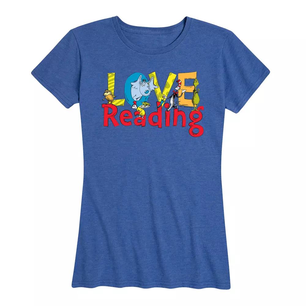 Women's Dr. Seuss Love Reading Graphic Tee,  Product Image
