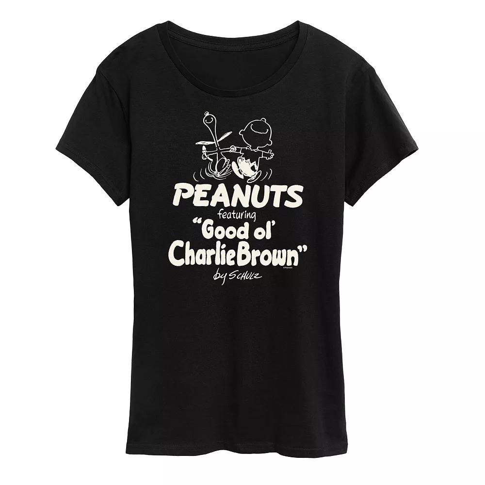 Women's Peanuts Good Ol Charlie Brown Graphic Tee, Girl's,  Product Image