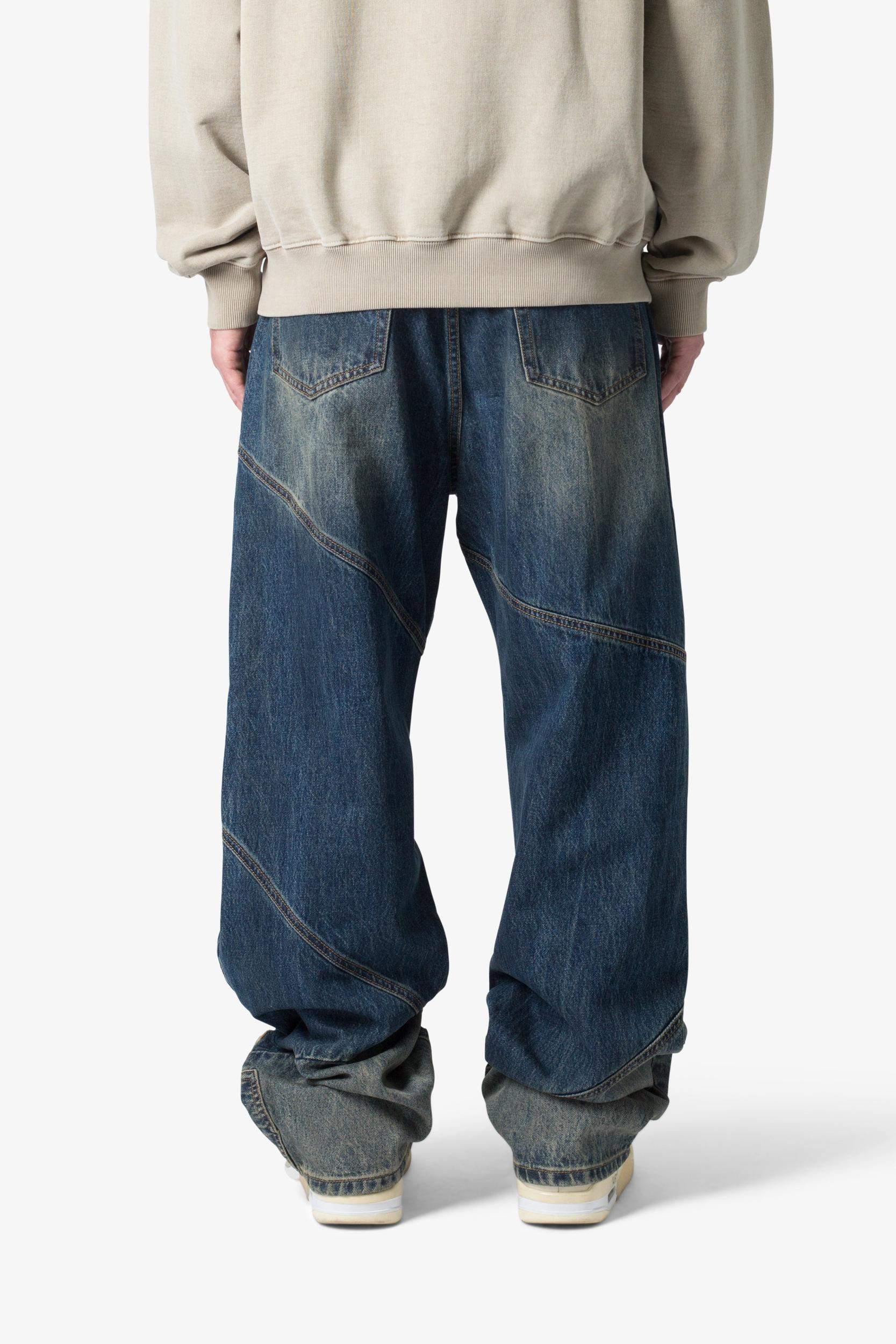 Ultra Baggy Upcycled Denim - Blue Product Image