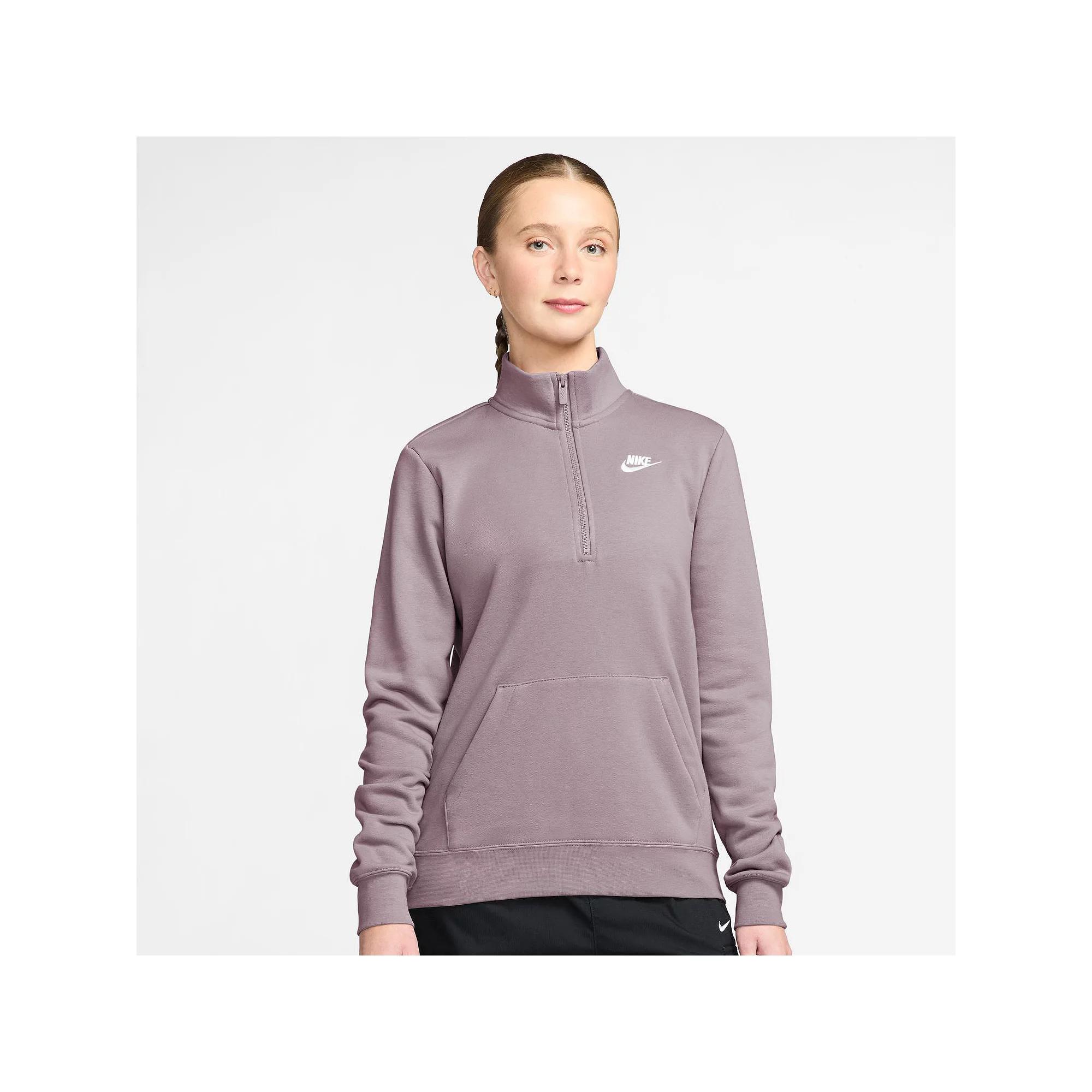 Women's Nike Sportswear Club Fleece Quarter-Zip Sweatshirt,  Product Image