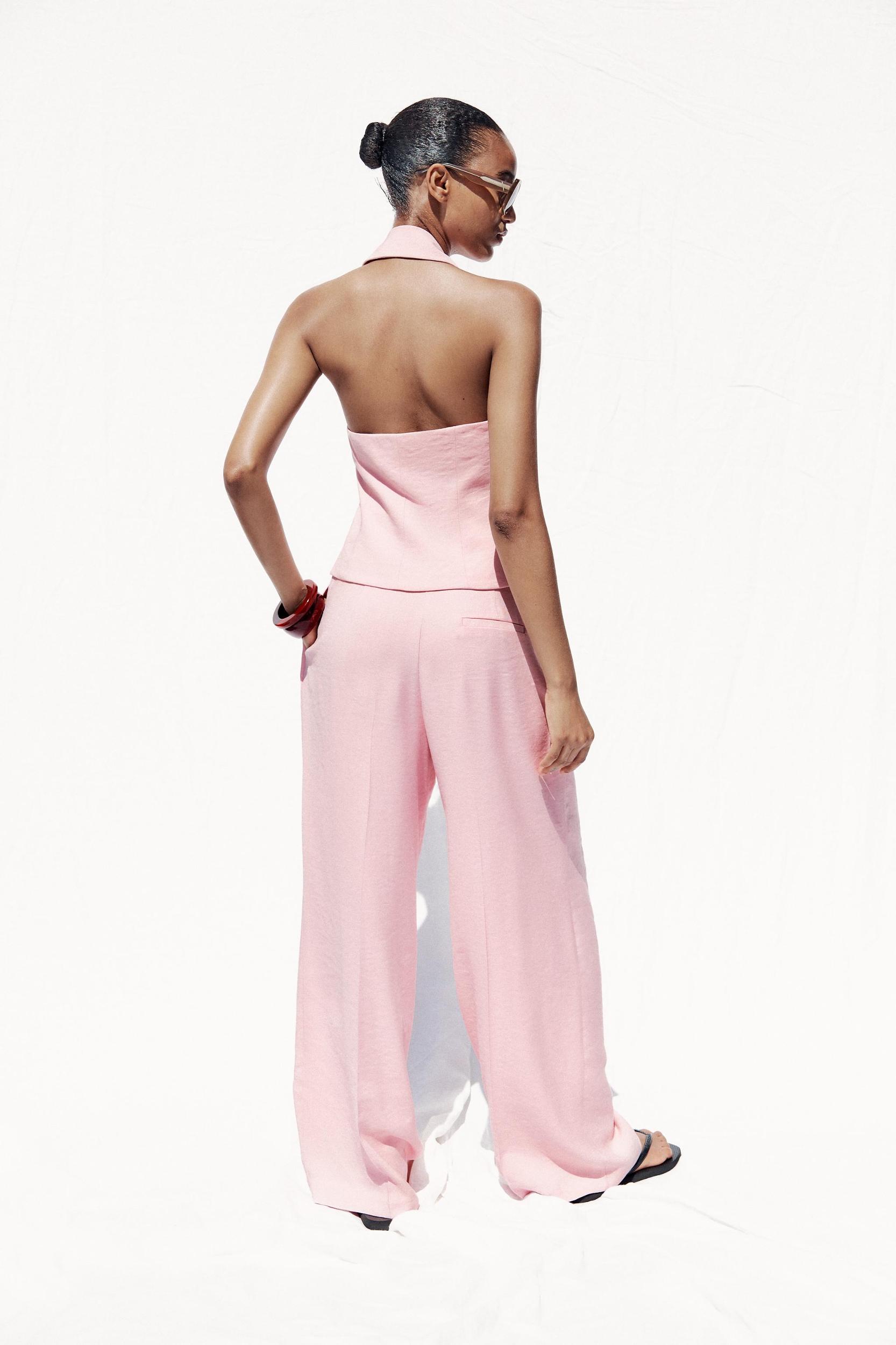 PLEATED WIDE LEG PANTS Product Image