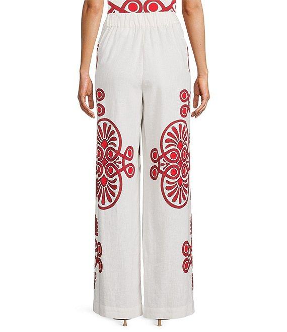 Antonio Melani Collins Printed Linen Blend Coordinating Pants Product Image