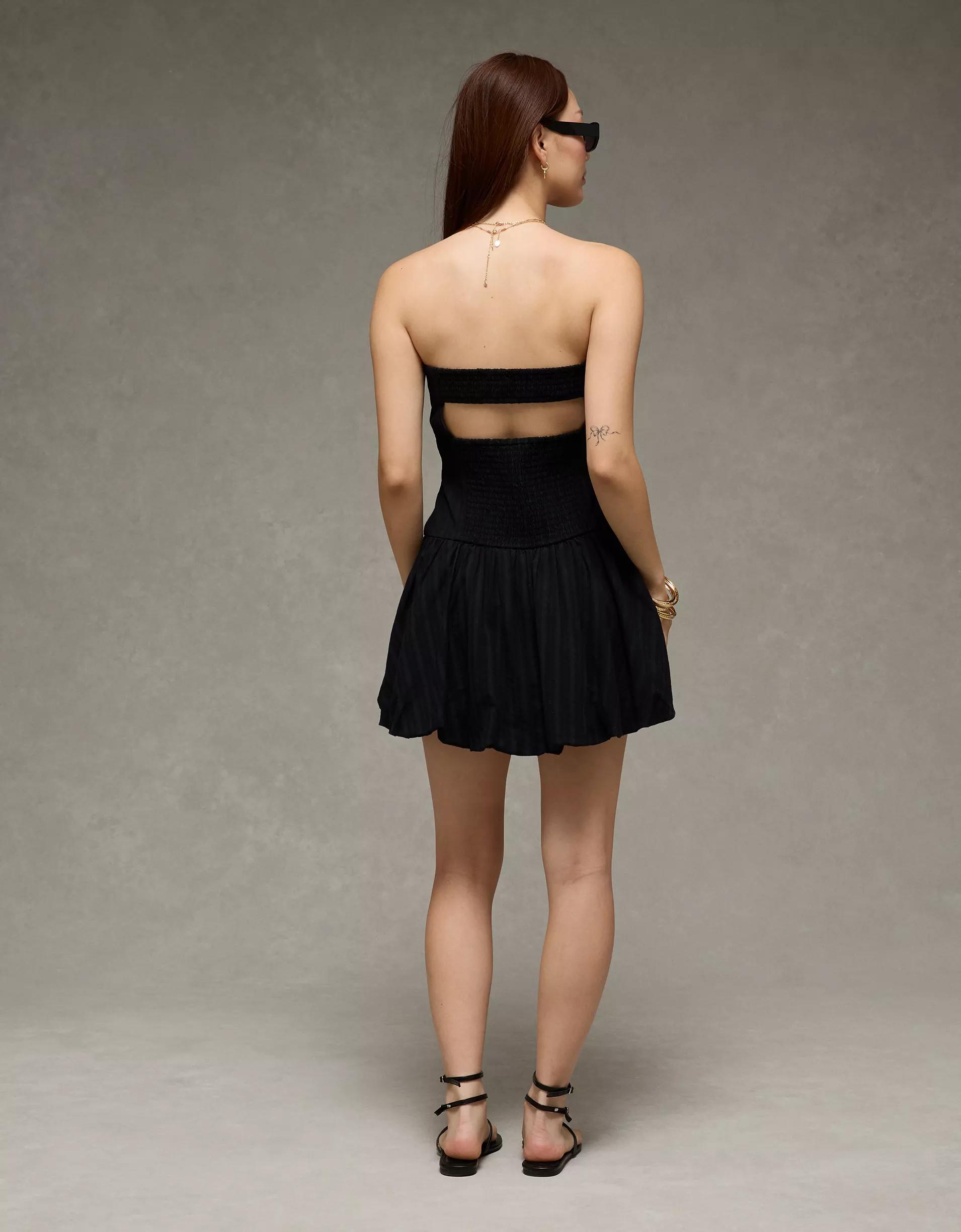 AE Strapless Drop Waist Bubble Dress Product Image