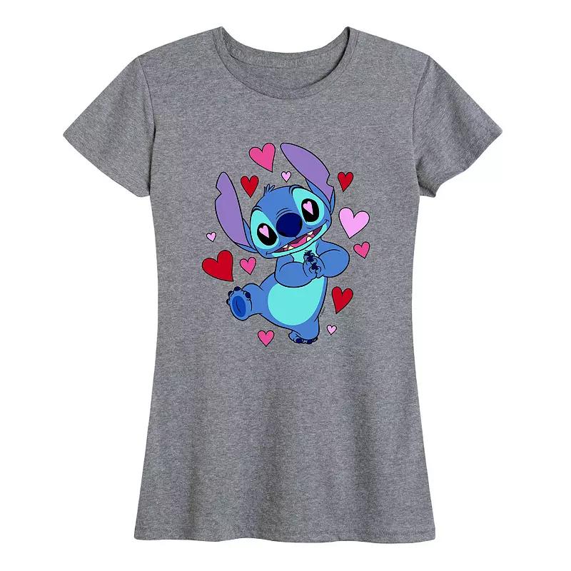 Disney's Lilo & Stitch Women's Heart Eyes Graphic Tee,  Product Image