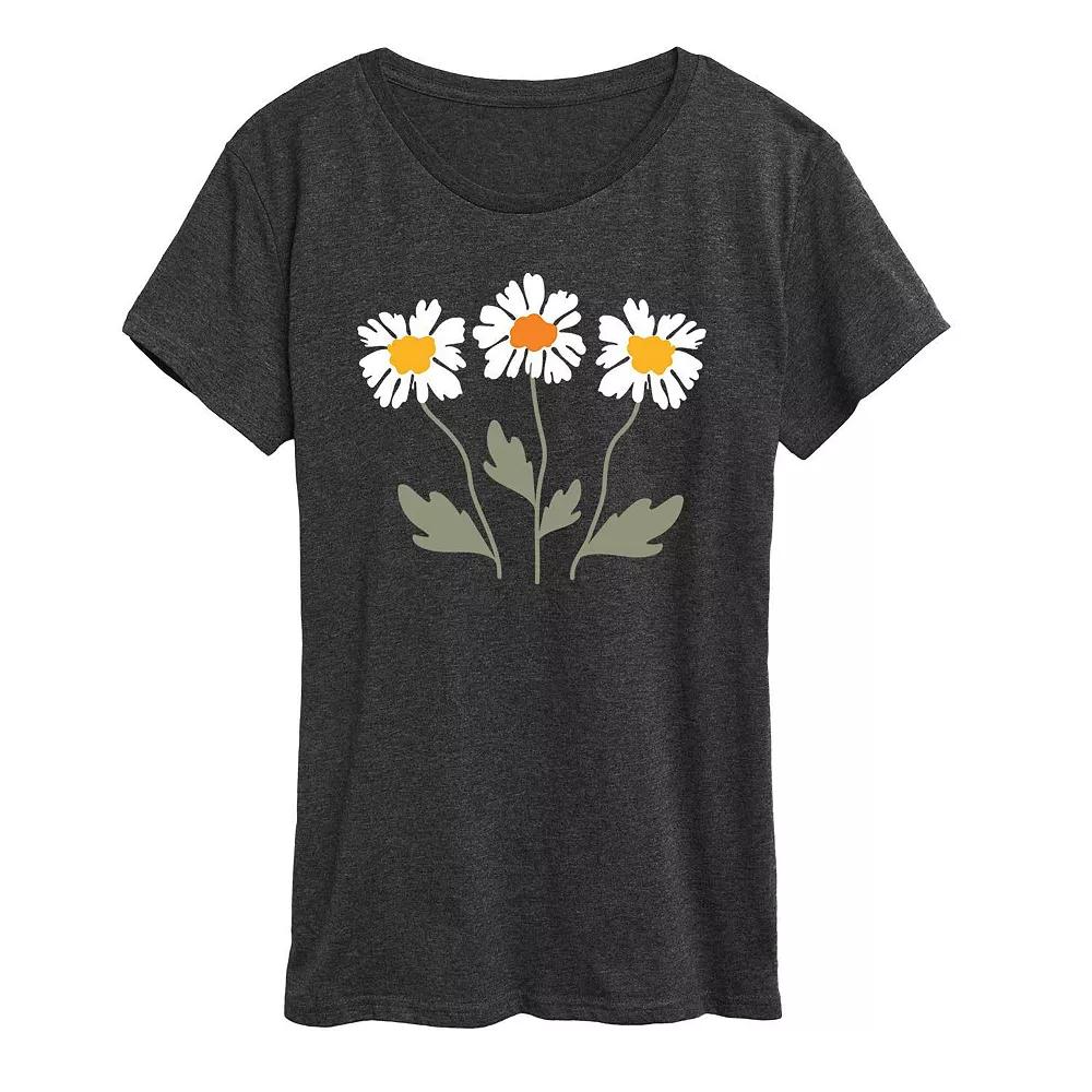 Plus Retro Daisies Graphic Tee, Women's,  Product Image