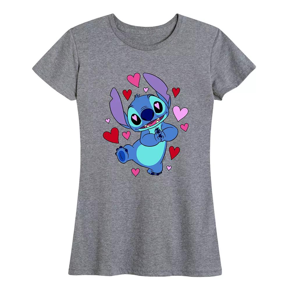 Disney's Lilo & Stitch Women's Heart Eyes Graphic Tee,  Product Image