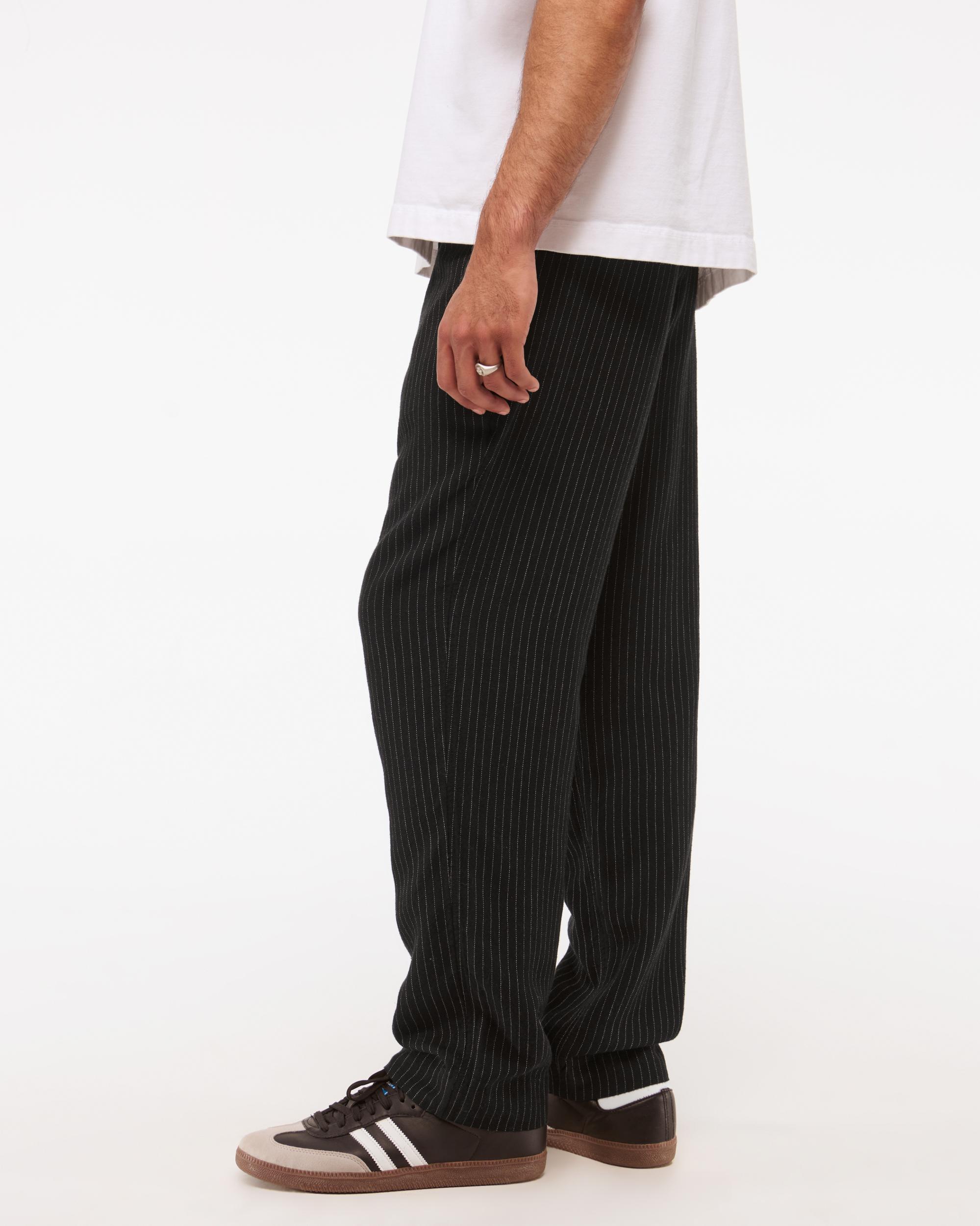 Loose Tailored Linen-Blend Pull-On Pant Product Image