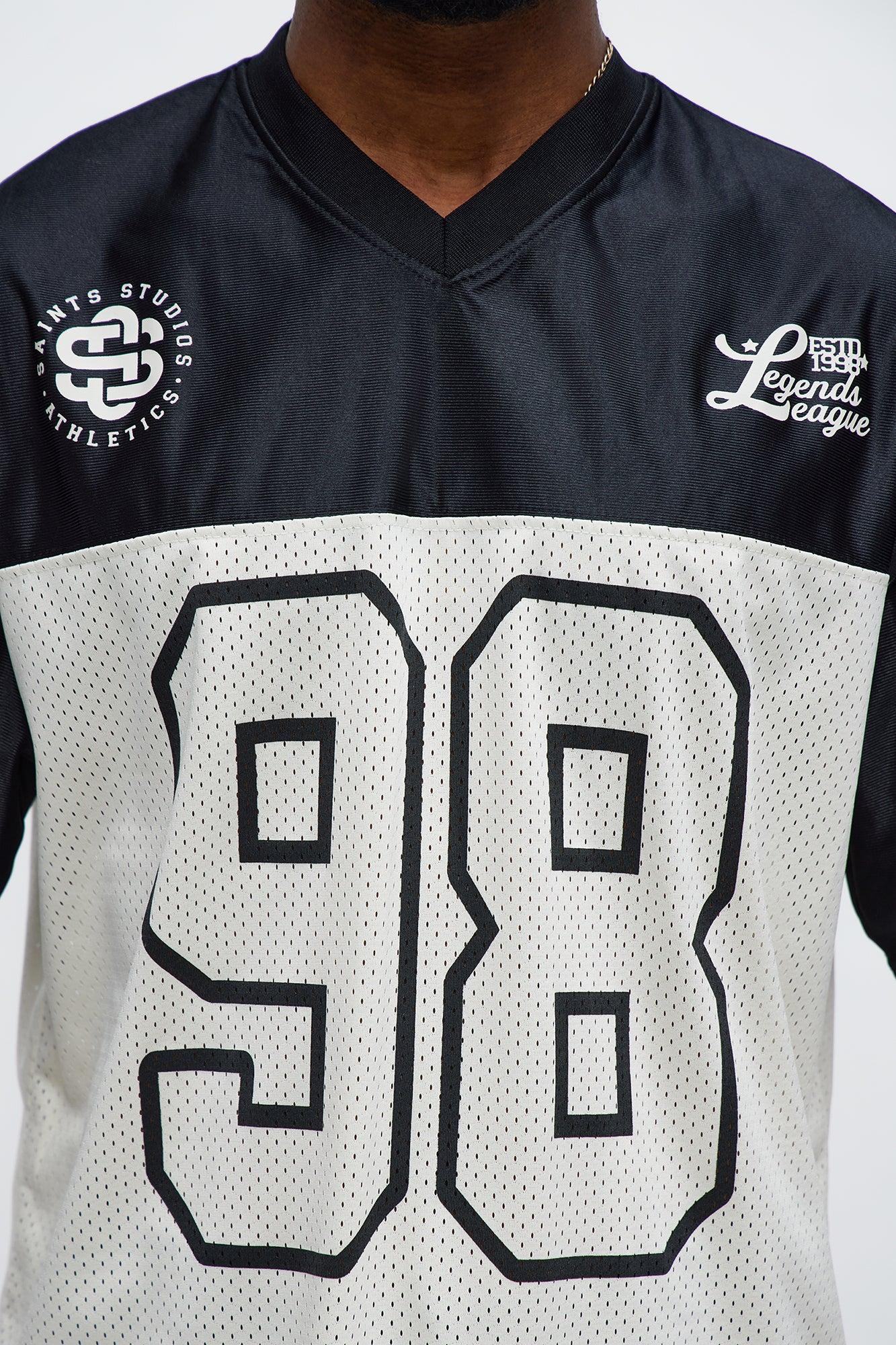 Saints Split Short Sleeve Soccer Jersey - Black/combo Male Product Image