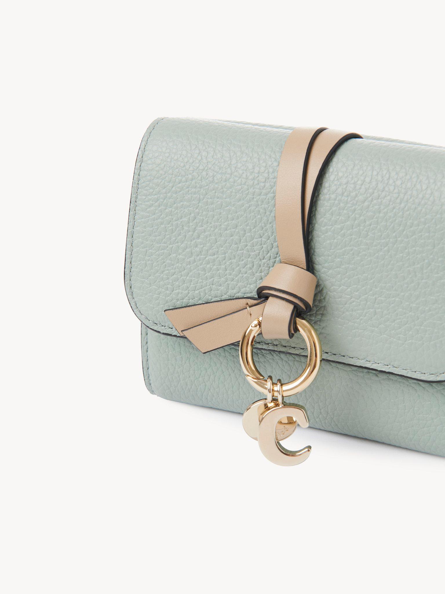 Small Alphabet tri-fold in grained leather Product Image