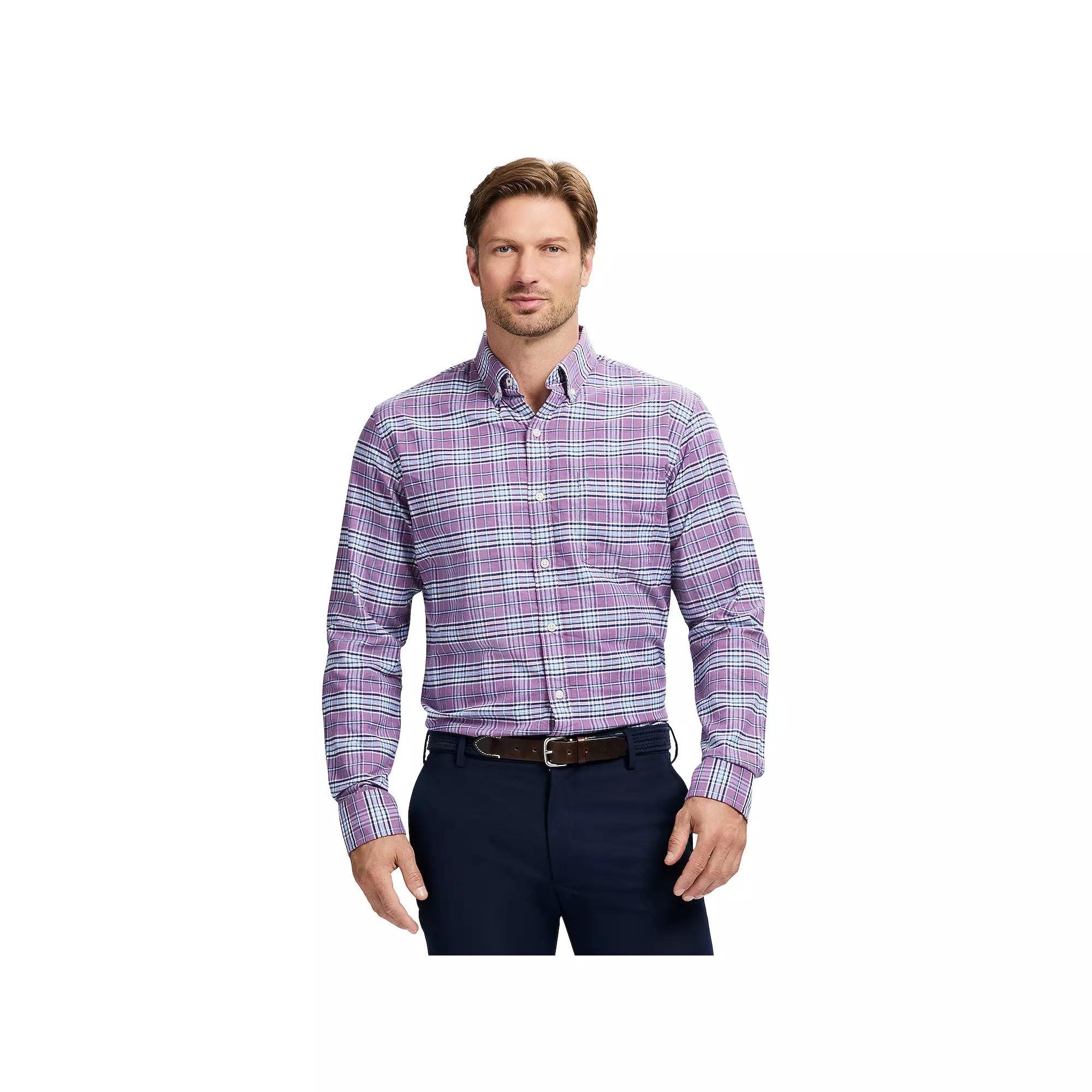 Men's IZOD Oxford Woven Long Sleeve Button-Down Shirt,  Product Image