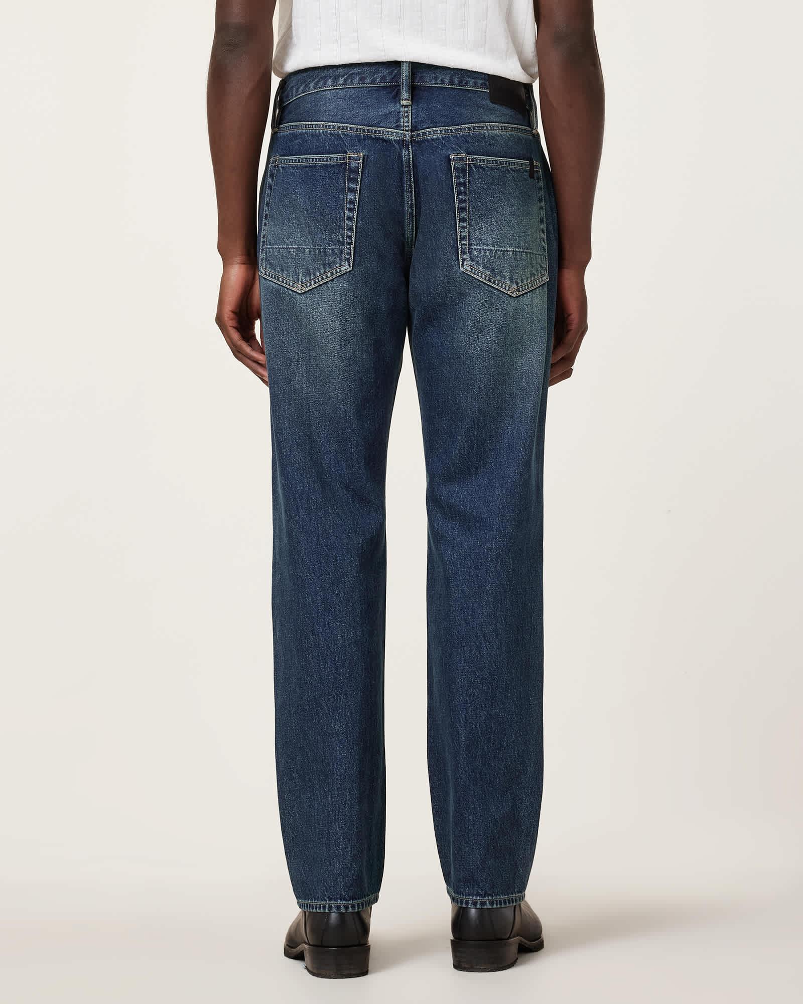 Reid Straight Fit Denim Jeans Product Image