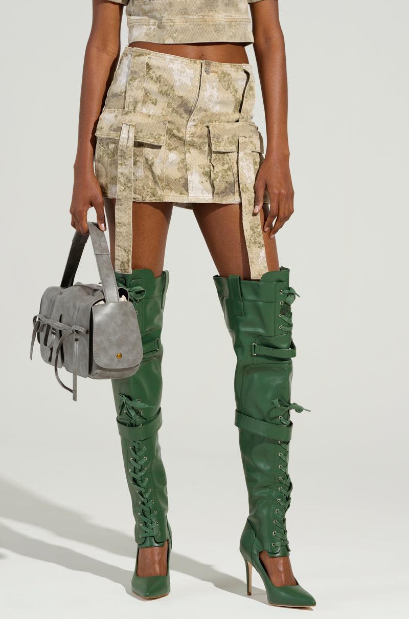 READY FOR WHATEVER CAMO MINI SKIRT Product Image