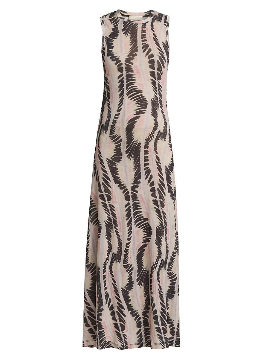 Womens Orla Abstract Striped Tank Midi-Dress Product Image