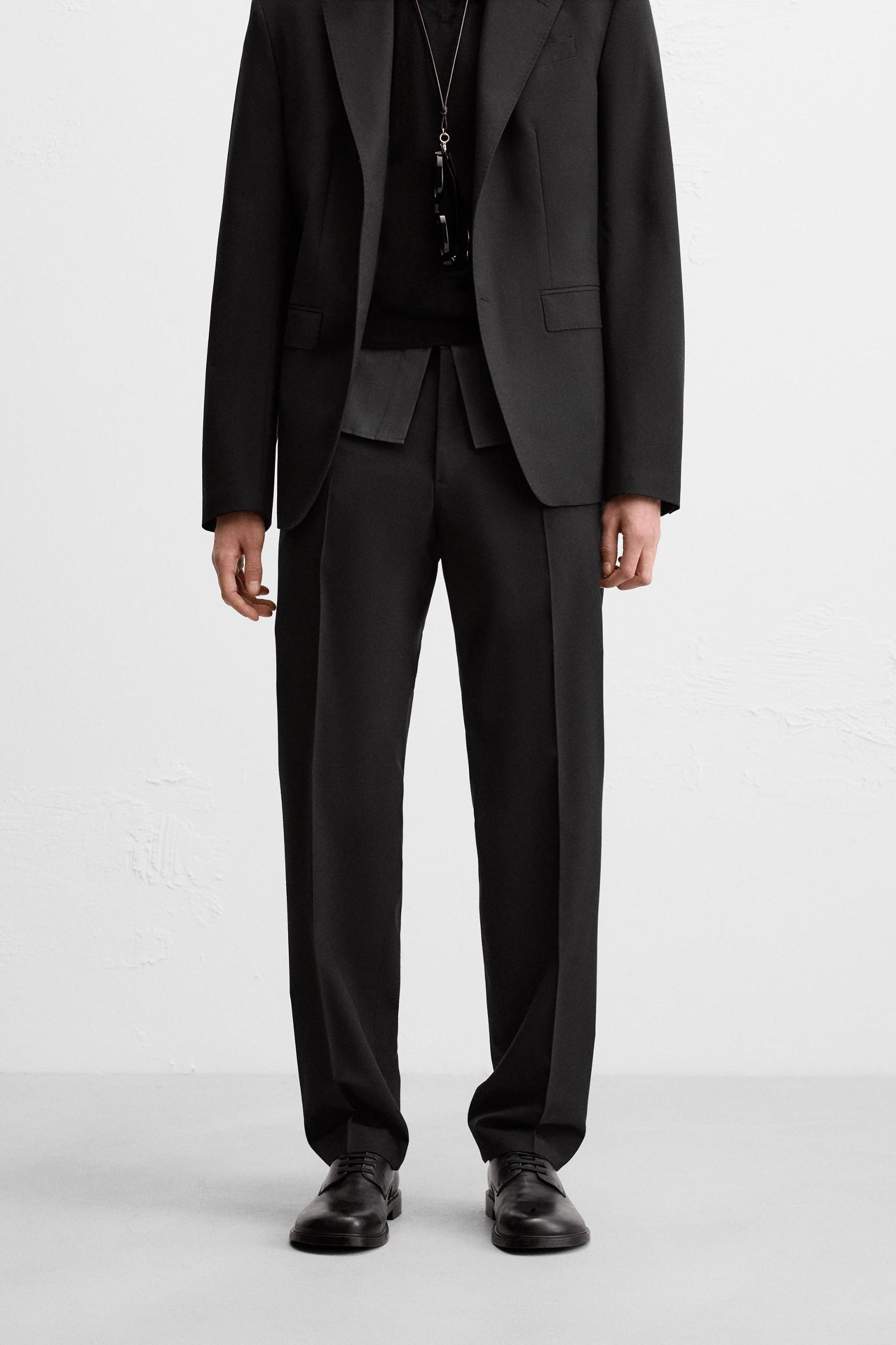 100% WOOL SUIT PANTS Product Image