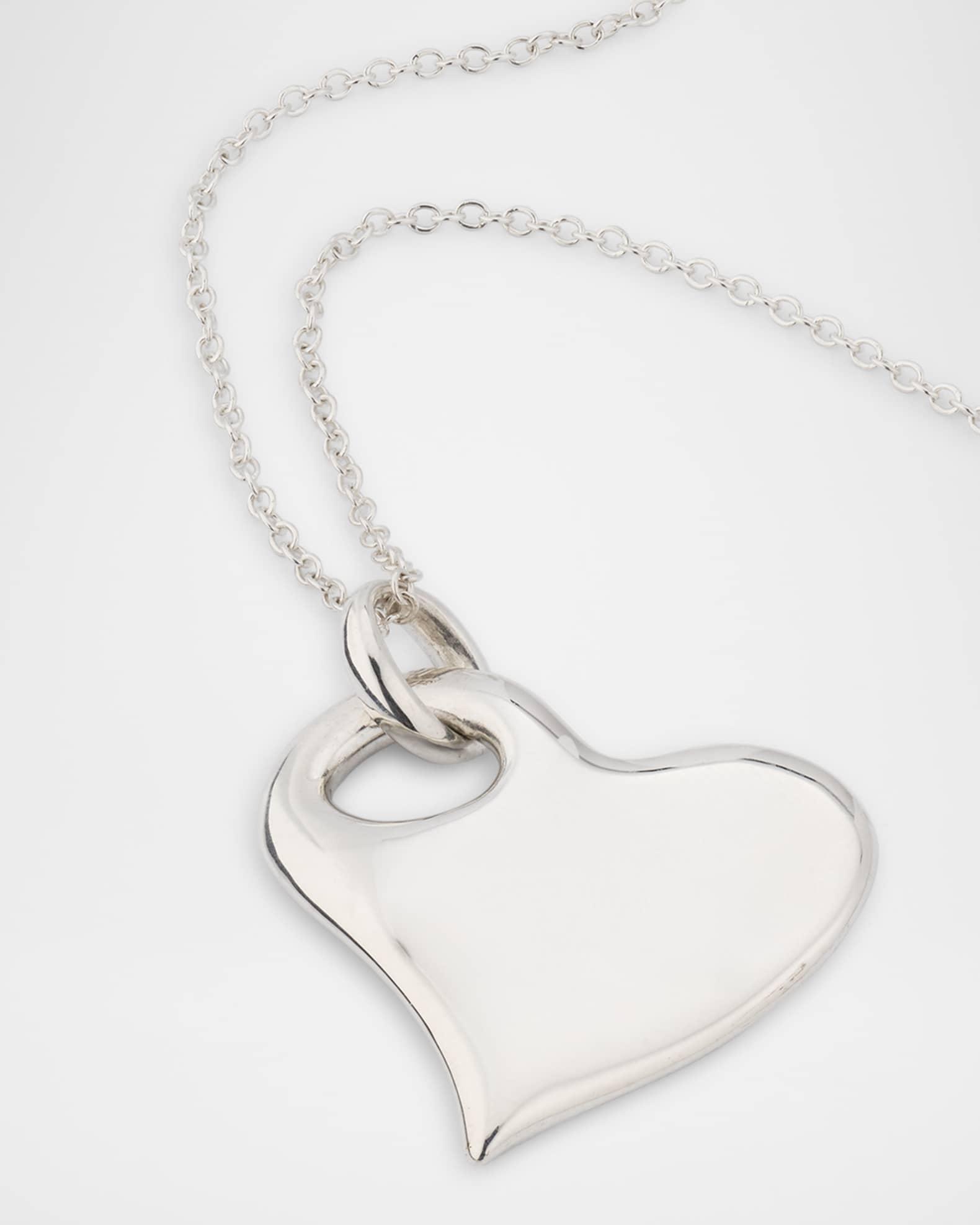 925 Classico Large Heart Pendant Necklace Product Image