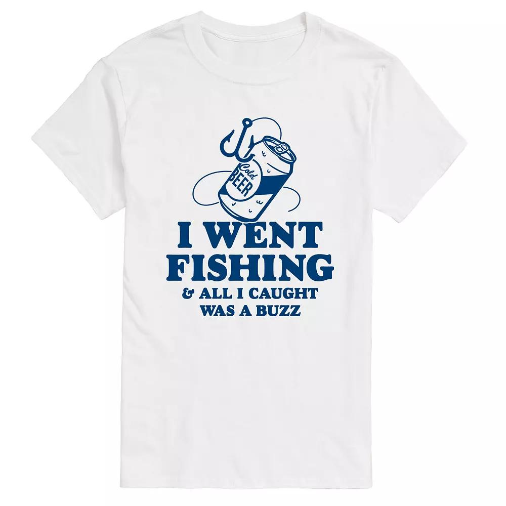 Men's Went Fishing Caught A Buzz Graphic Tee,  Product Image