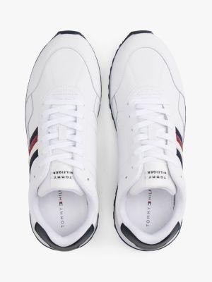 Signature Stripe Leather-Mix Sneaker Product Image