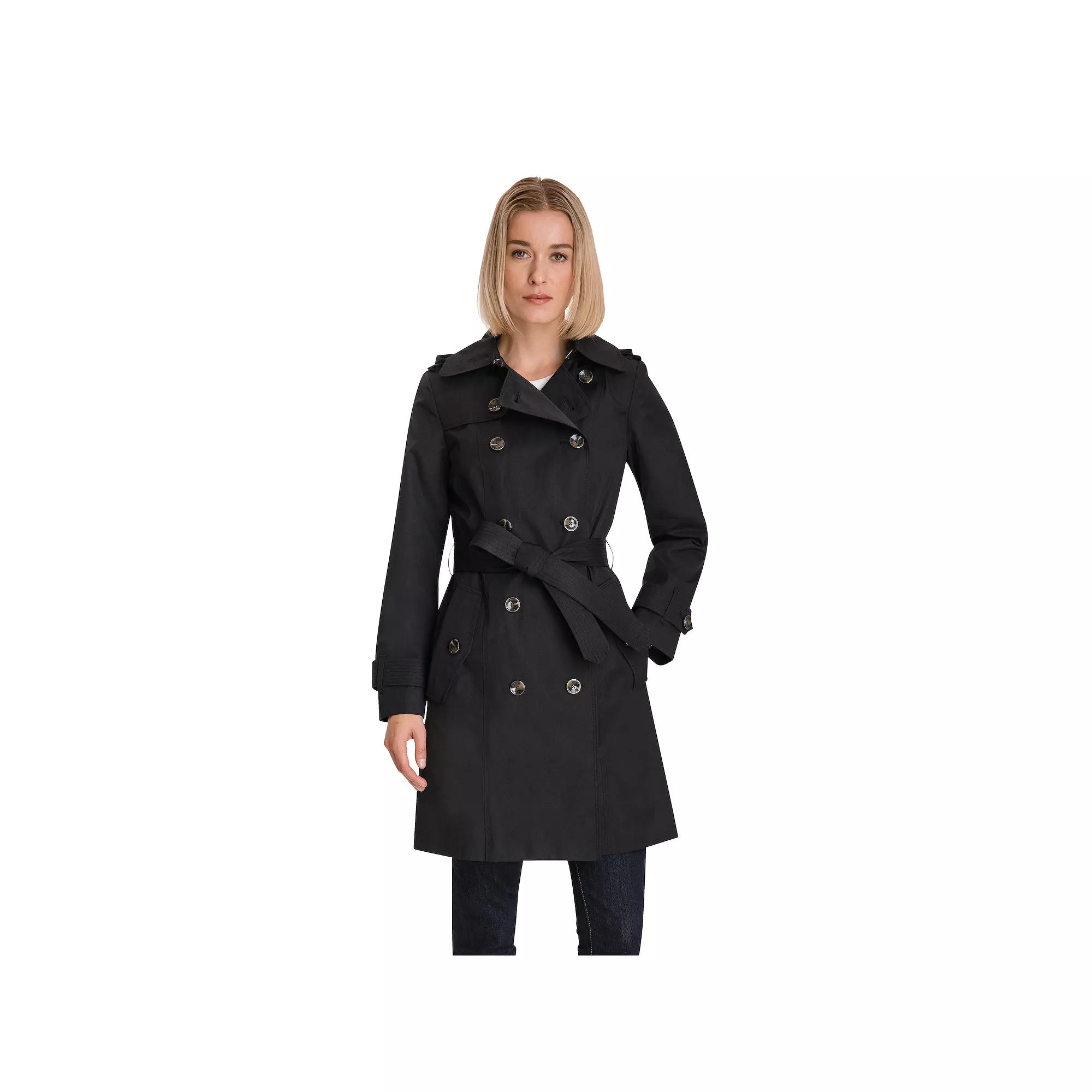 Women's London Fog Double Breasted Trench Coat,  Product Image