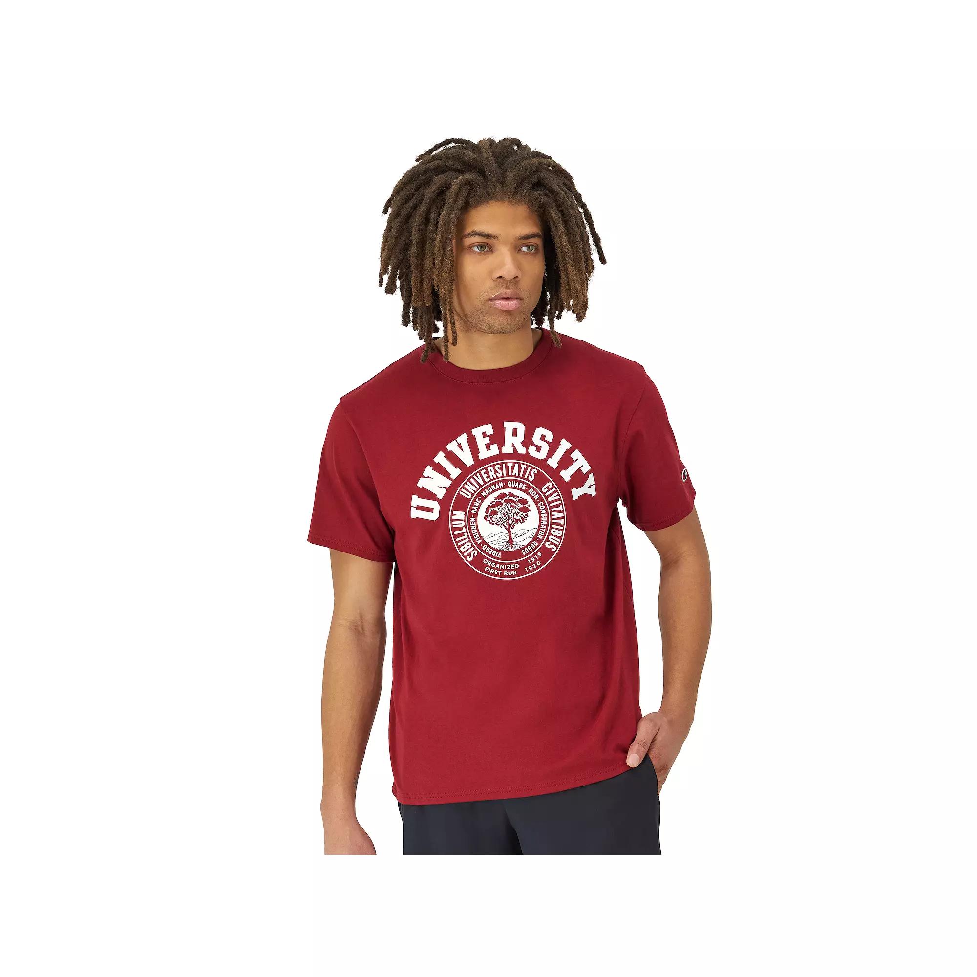 Men's Champion® Classic University Graphic Tee, Size: Small, Red Product Image