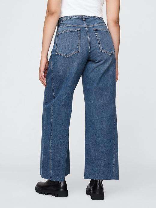 High Rise Stride Wide-Leg Ankle Jeans Product Image