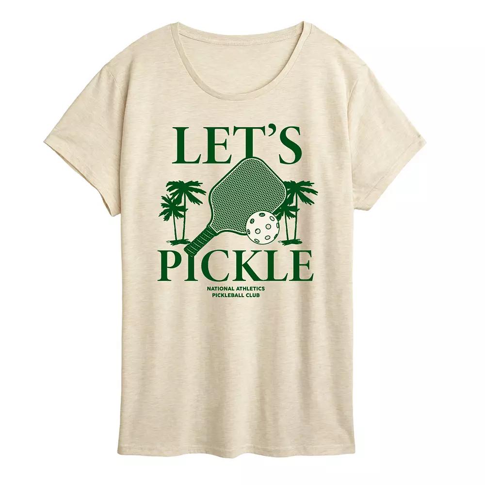 Women's Let's Pickle Graphic Tee,  Product Image