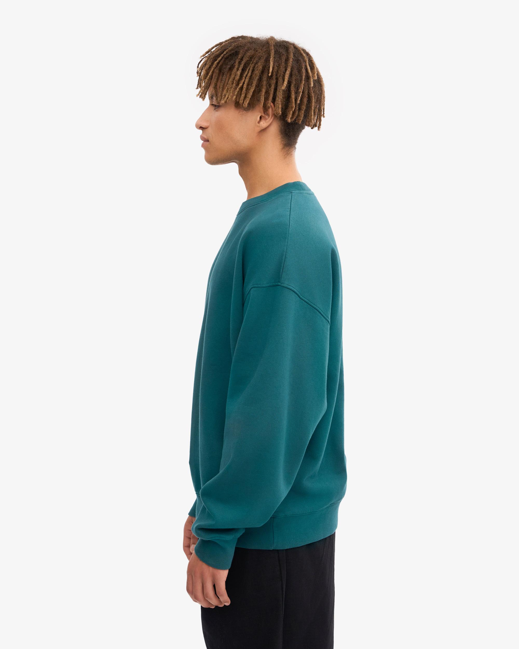 Organic Oversized Crew - Ocean Green Product Image