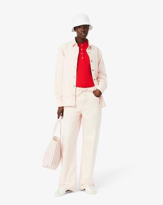 Women's L.12.D Slim Fit Stretch Mini Piqué Polo Product Image