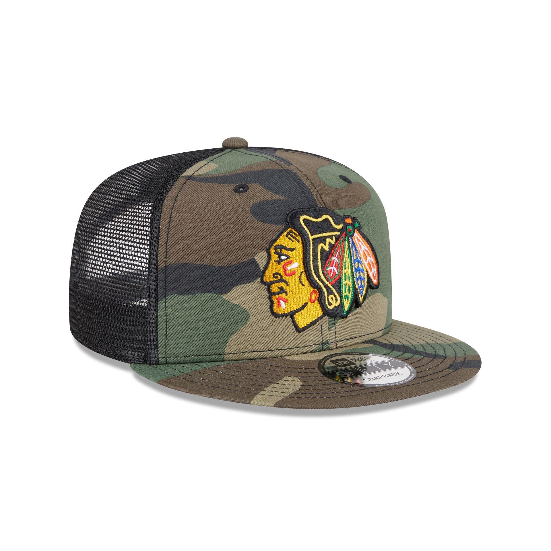 Chicago Blackhawks Camo 9FIFTY Trucker Hat Male Product Image