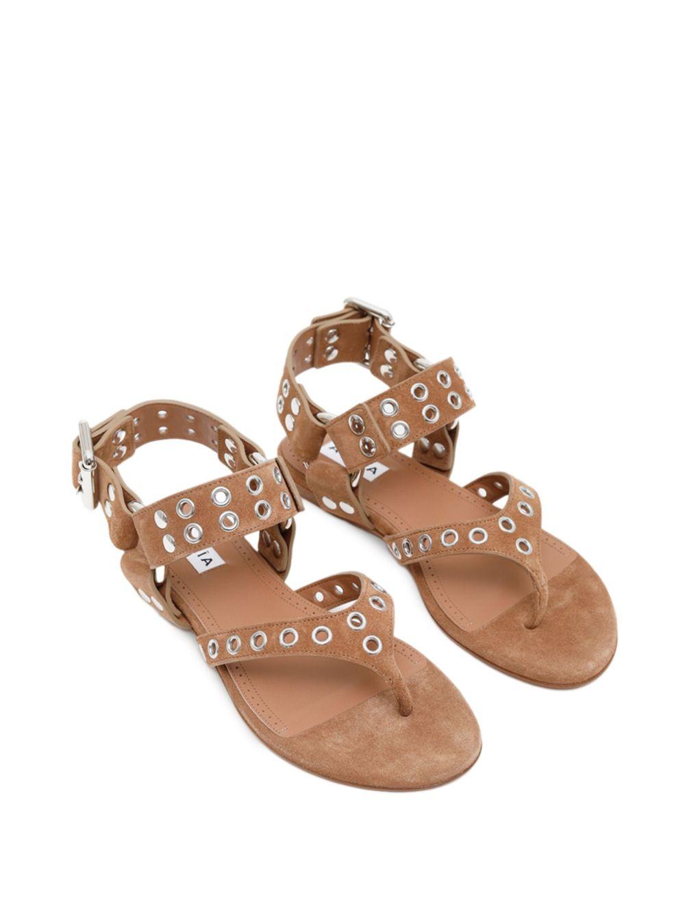 buckle-fastening eyelet sandals Product Image