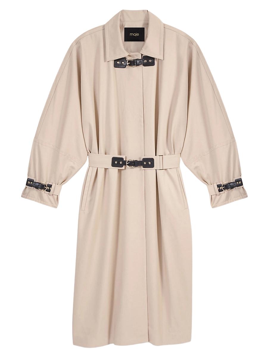 Womens Long Trench Coat Product Image