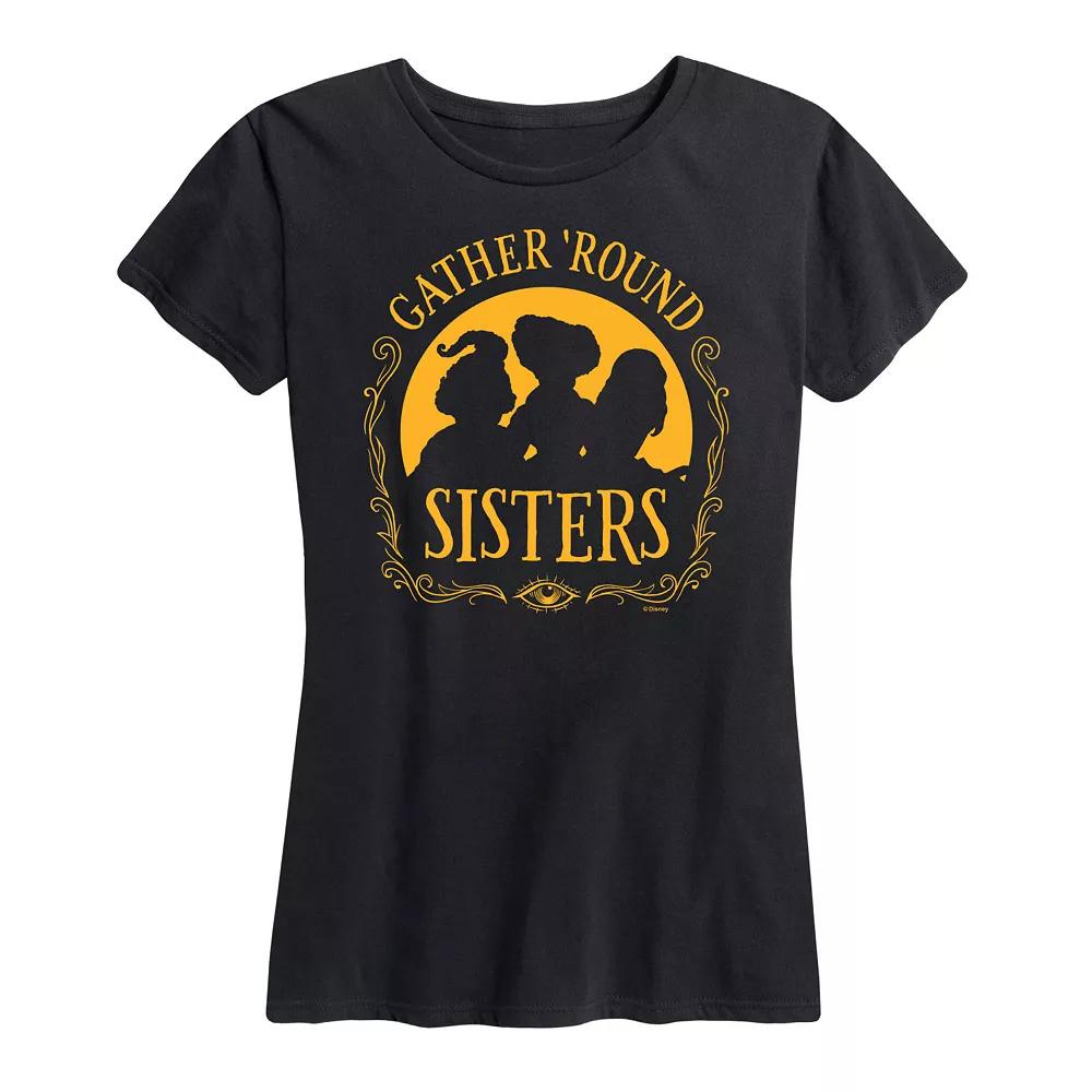 Disney's Hocus Pocus Women's Gather Round Sisters Graphic Tee, Girl's,  Product Image