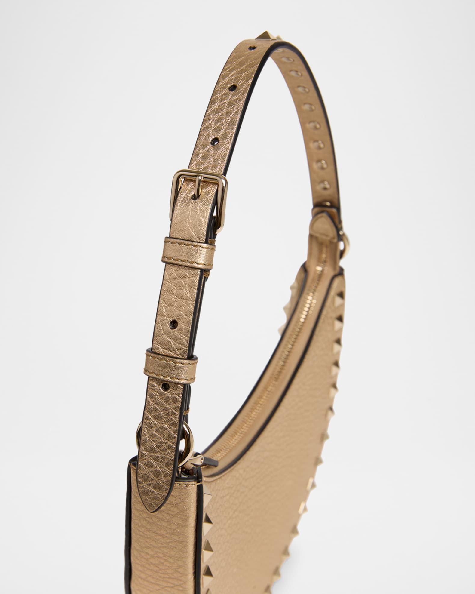 Mini Rockstud Metallic Leather Shoulder Bag Product Image