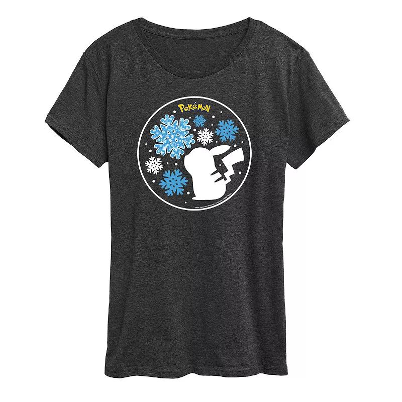 Women's Pokemon Snowflake Pikachu Tee,  Product Image