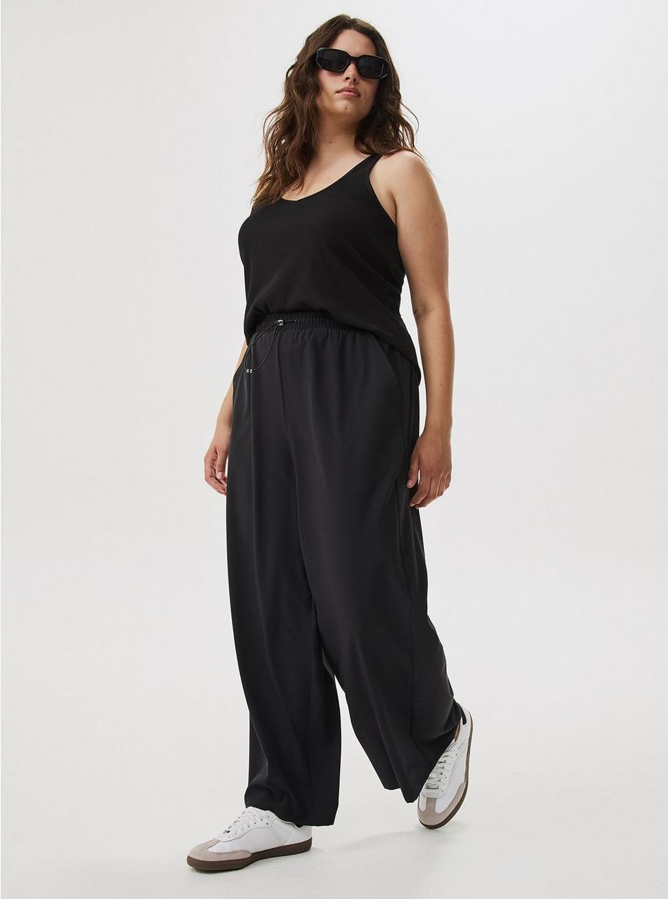 Stretch Woven Wide-Leg Active Pant Product Image