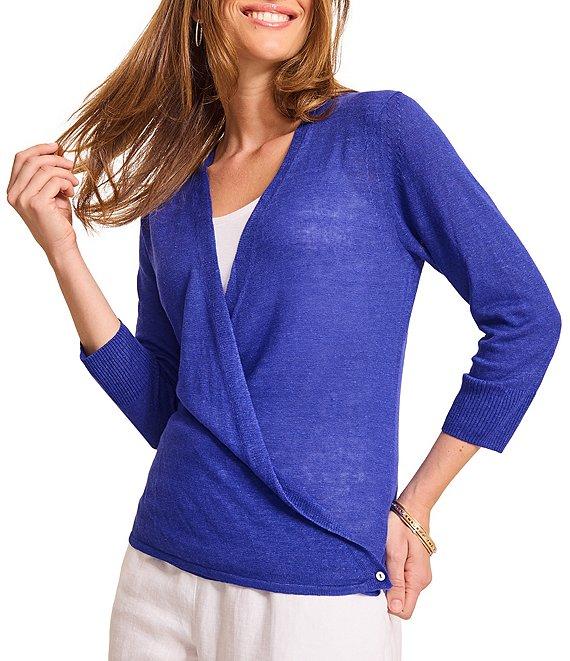 Tommy Bahama Open Front 3/4 Sleeve Cardigan Product Image