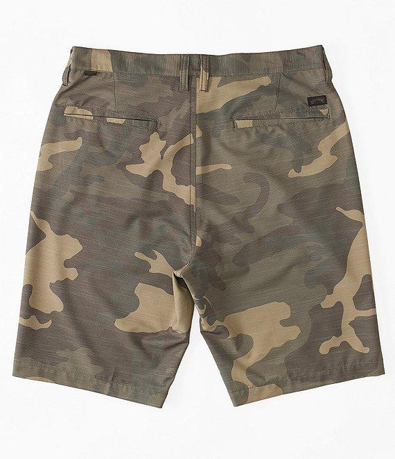 Billabong Crossfire Camouflage-Printed Slub Textured 21#double; Outseam Shorts Product Image