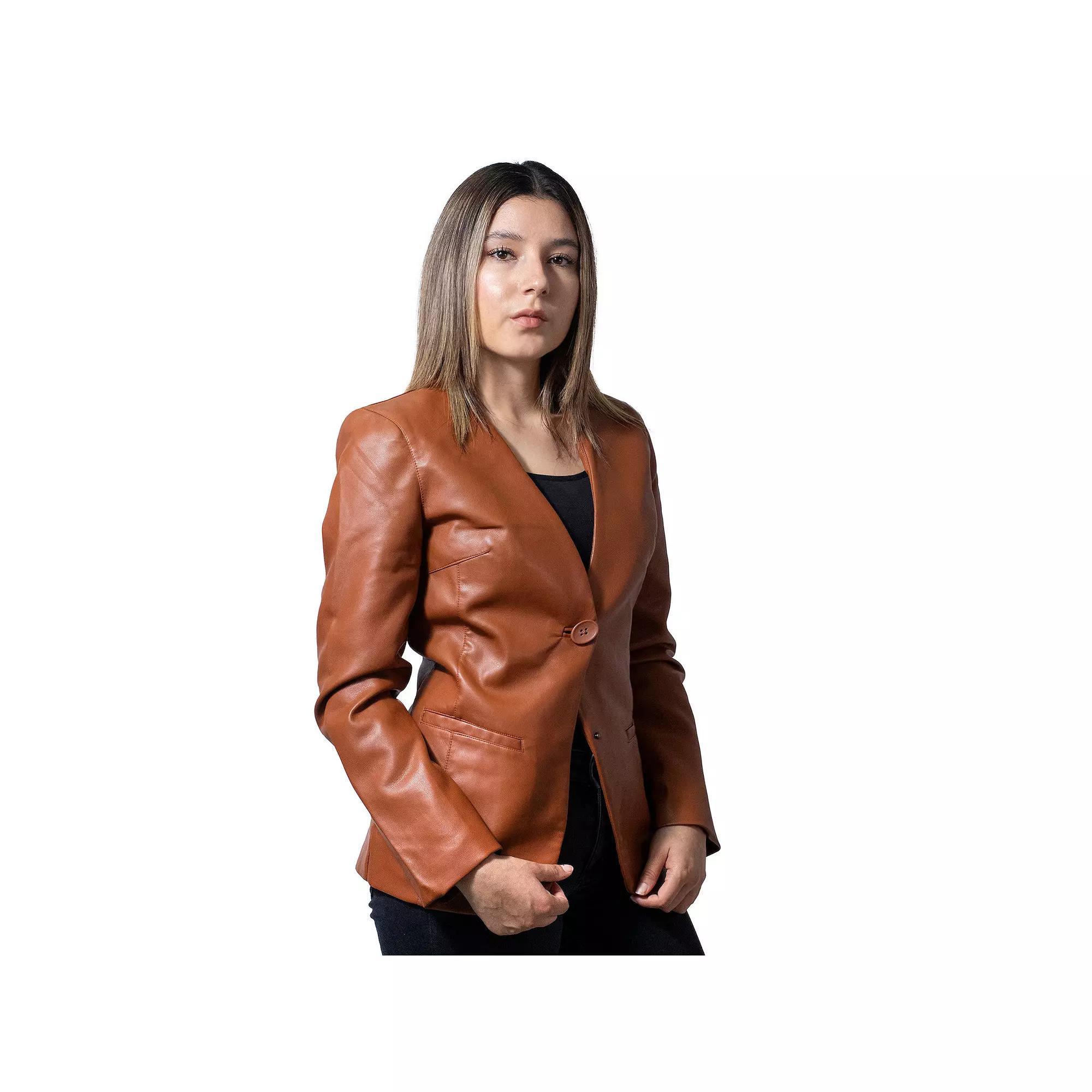 Women's Nine West Single-Button V-Neck Blazer,  Product Image