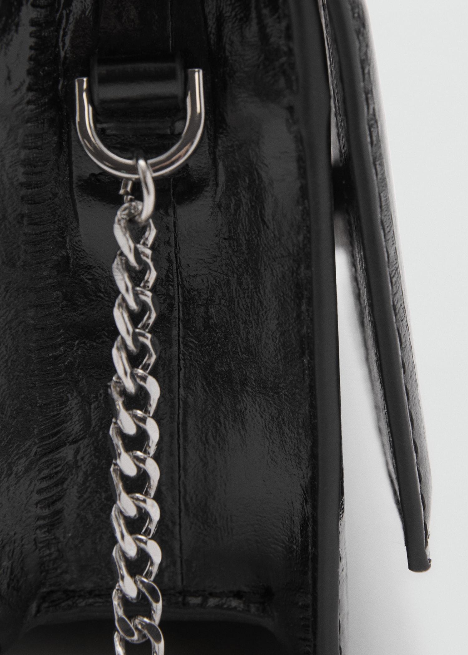 Textured leather effect bag - Women | MANGO USA Product Image
