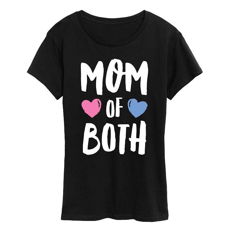 Women's Mom of Both Graphic Tee, Girl's,  Product Image