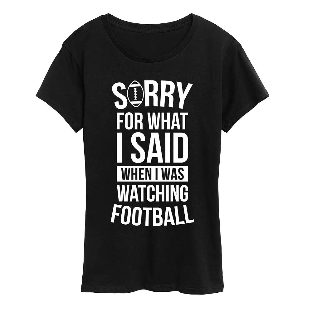 Women's Watching Football Graphic Tee, Girl's,  Product Image