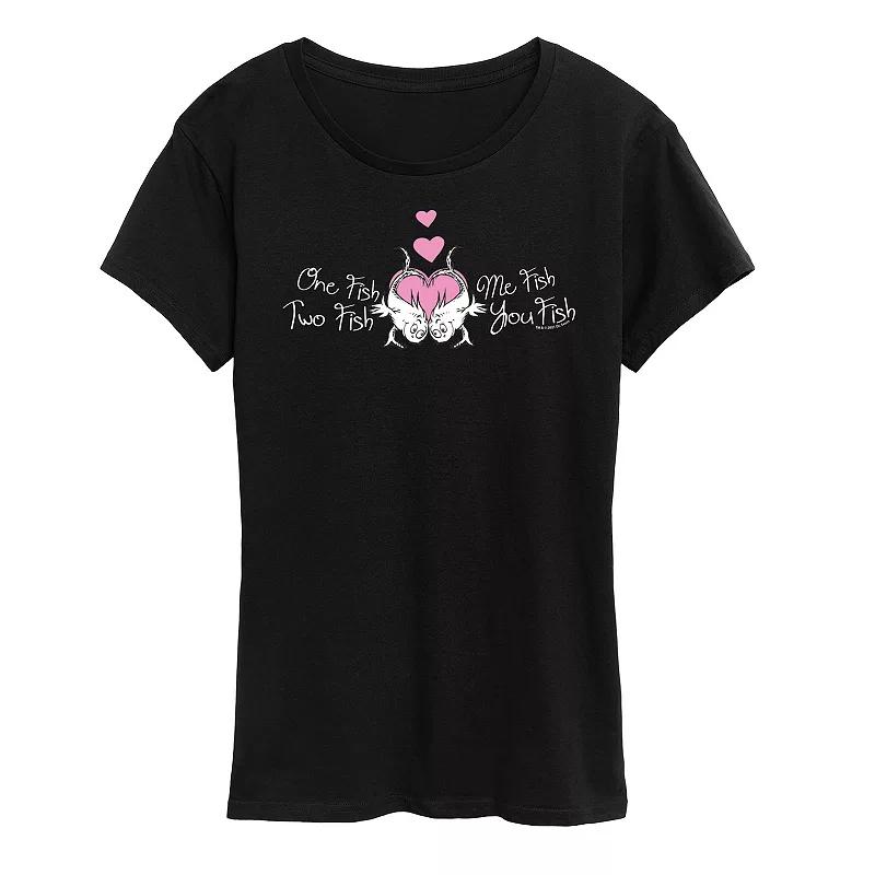 Women's Dr. Seuss One Fish Two Fish Graphic Tee,  Product Image