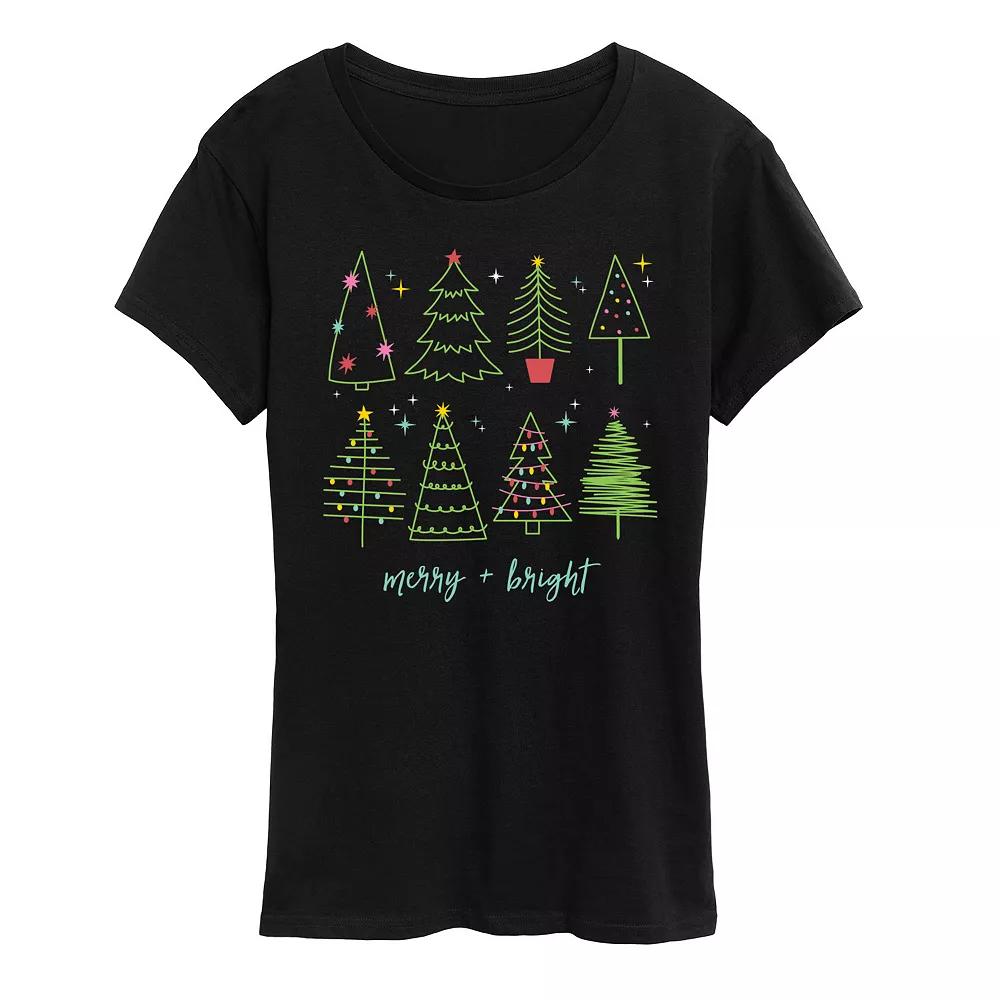 Women's Christmas Trees Graphic Tee,  Product Image