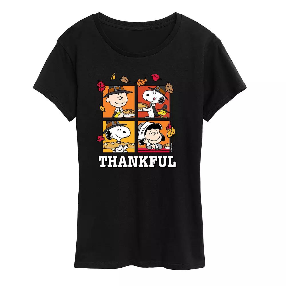 Women's Peanuts Thankful Graphic Tee, Girl's,  Product Image