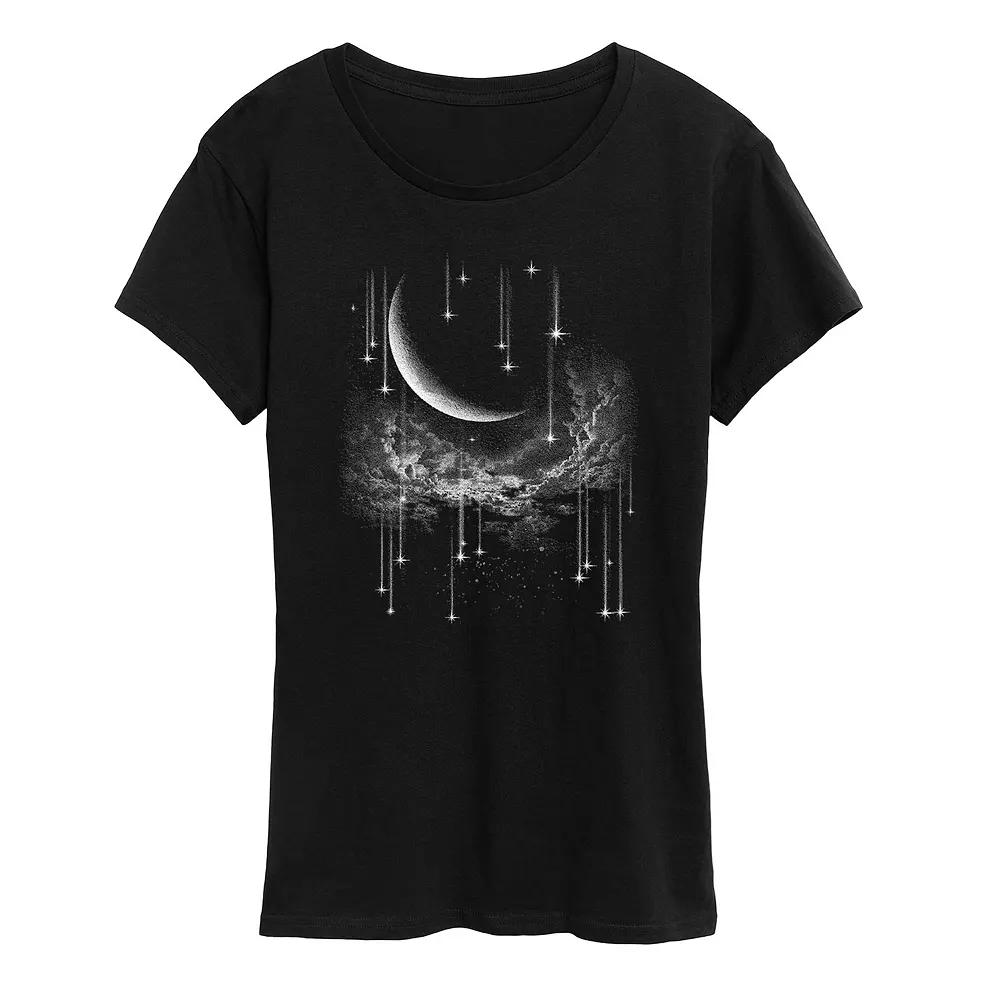 Women's Falling Stars Graphic Tee, Girl's,  Product Image