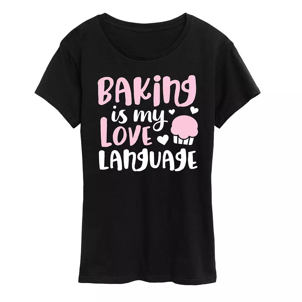 Women's Baking Is My Love Language Graphic Tee,  Product Image