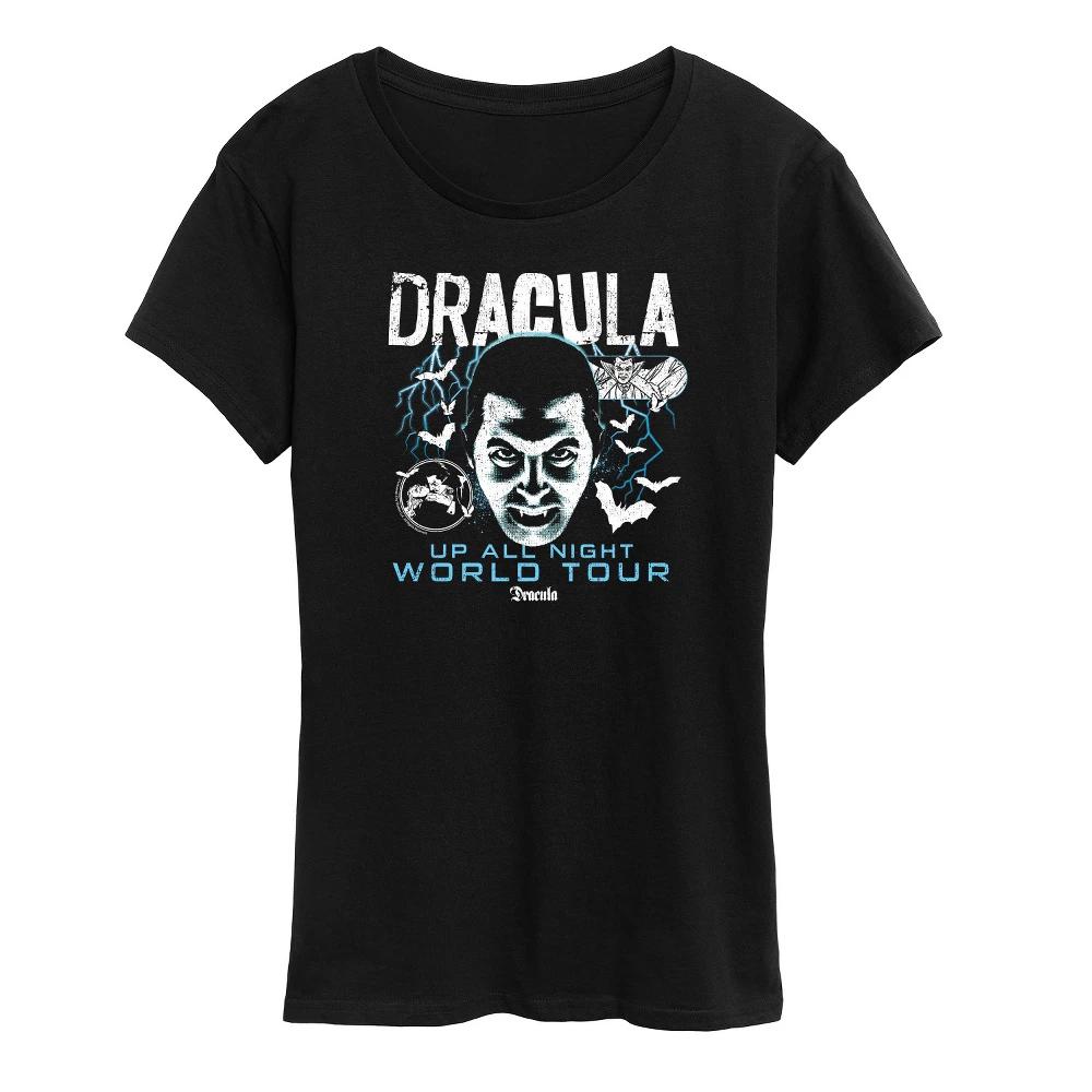 Women's Classic Monsters Dracula Short Sleeve Graphic T-Shirt Product Image