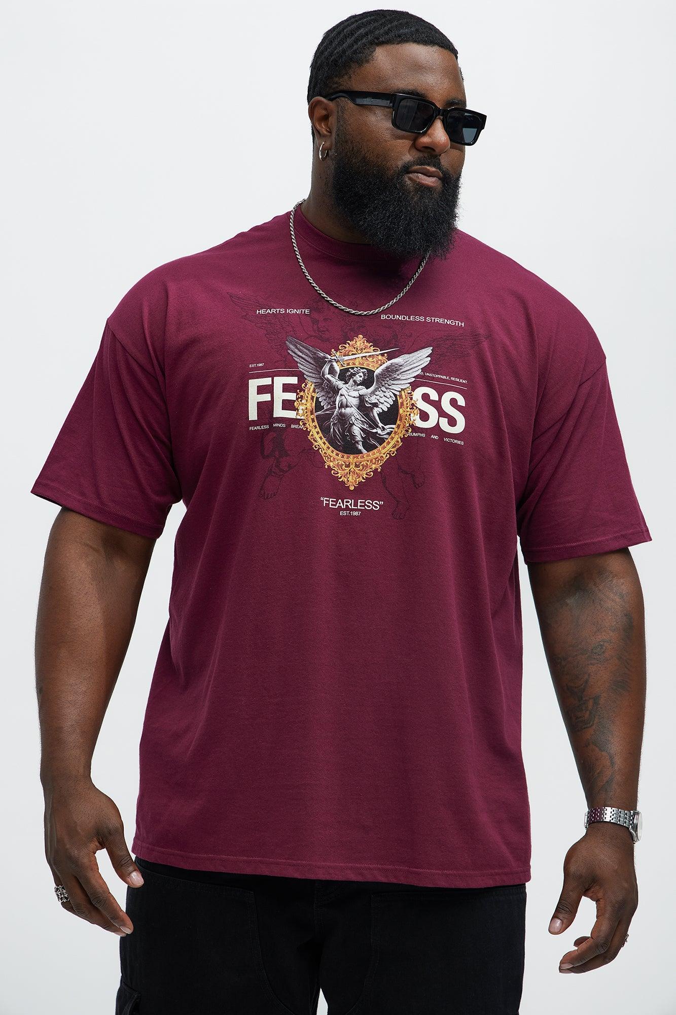 Fearless Hearts Ignite Short Sleeve Tee - Burgundy Product Image
