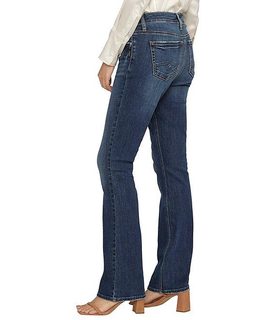 Silver Jeans Co. Elyse Mid Rise Slim-Fit Luxe Stretch Bootcut Jeans Product Image